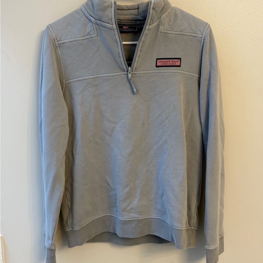 Vineyard Vines Martha's Vineyard kids Gray 1/4 Zip-Up sweatshirt pullover